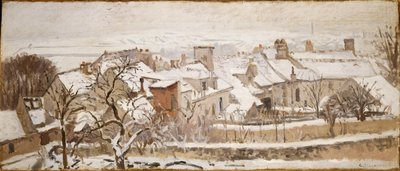 Las cuatro estaciones: Invierno, 1872 de Camille Jacob Pissarro