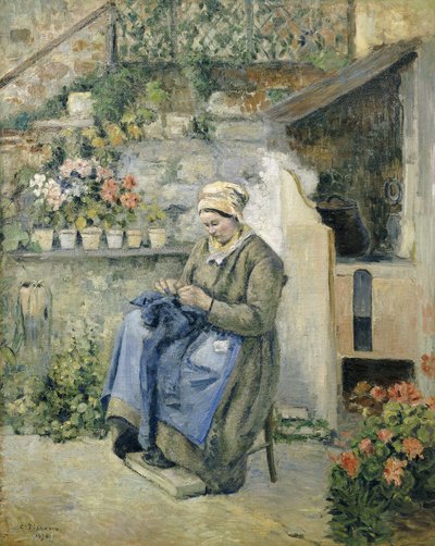 La madre alegre de Camille Jacob Pissarro