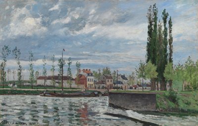 La esclusa en Pontoise, 1872 de Camille Jacob Pissarro