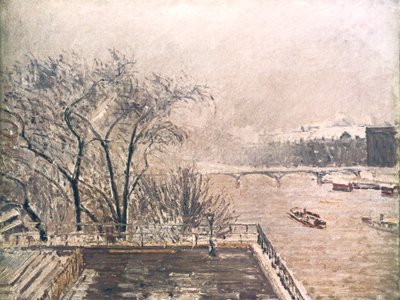 El Louvre bajo la nieve, 1902 de Camille Jacob Pissarro