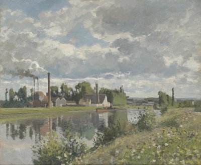 El río Oise cerca de Pontoise, 1873 de Camille Jacob Pissarro