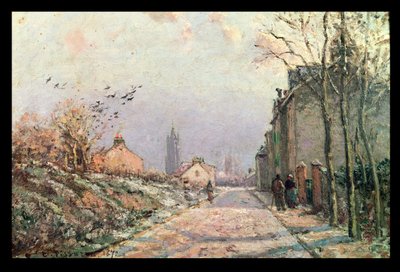 La Ruta, Efecto de Invierno, 1872 de Camille Jacob Pissarro