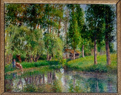 El lavadero de Bazincourt Pintura de Camille Pissarro (1830-1903) 1900 Dim. 0,65x0,81 m París, Musée d