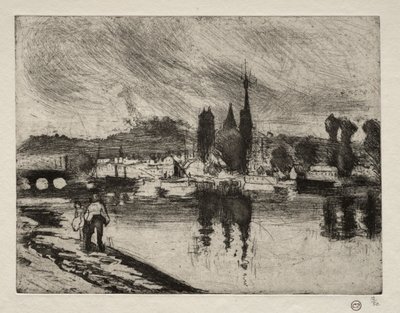 Vista de Rouen, 1884 de Camille Jacob Pissarro