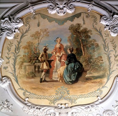 Catador en el parque de Chantilly de Camille Joseph Etienne Roqueplan