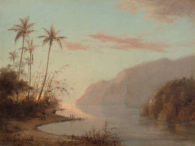 Un arroyo en St. Thomas, Islas Vírgenes, 1856 de Camille Pissarro