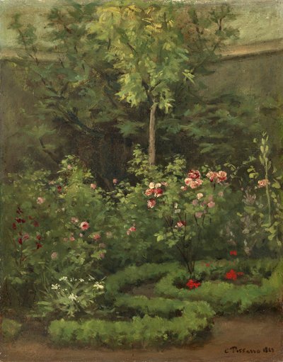 Un Jardín de Rosas de Camille Jacob Pissarro