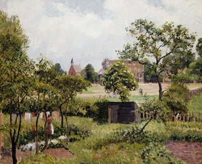 Una vista de Stamford Brook Common de Camille Jacob Pissarro