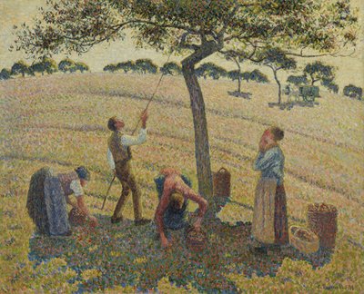 Cosecha de manzanas de Camille Jacob Pissarro