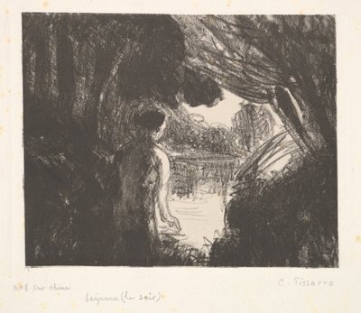 Bañista, tarde, 1897 de Camille Jacob Pissarro