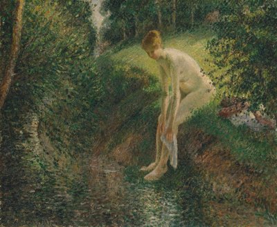Bañista en el bosque de Camille Jacob Pissarro