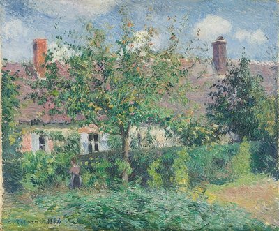 Casa de campo en Éragny. 1884 de Camille Jacob Pissarro