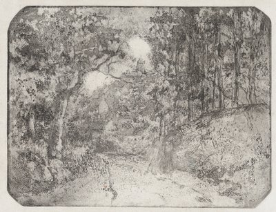 Camino bajo los árboles en Pontoise, 1879 de Camille Pissarro