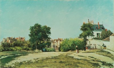 Despeje del antiguo cementerio en Pontoise (Place du vieux cimetiere a Pontoise) de Camille Pissarro