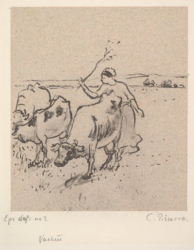 Vaquero, ca. 1899 de Camille Jacob Pissarro