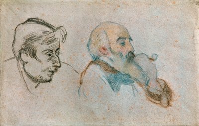 Retratos dobles de Gauguin y Pissarro ... de Camille Pissarro