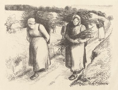 Transportadores de leña de Camille Pissarro