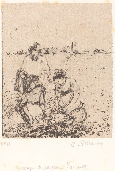 Grupo de Campesinos, c. 1899 de Camille Pissarro
