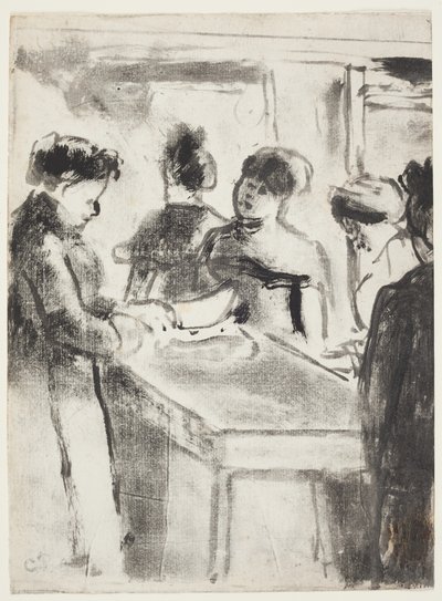 La Charcutería (El carnicero de cerdo) 1895 de Camille Jacob Pissarro