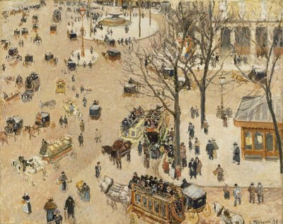 La Place du Théâtre Français de Camille Jacob Pissarro