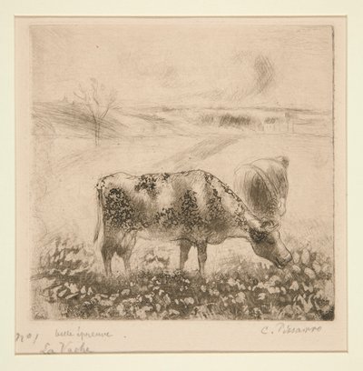 La Vache (La Vaca) de Camille Pissarro