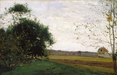 Paisaje (óleo sobre lienzo) de Camille Pissarro