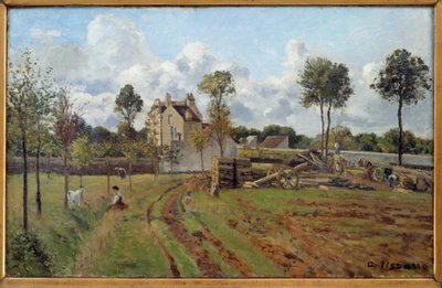 Paisaje. Vista de Louveciennes de Camille Jacob Pissarro