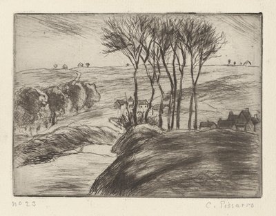 Paisaje en Osny de Camille Pissarro