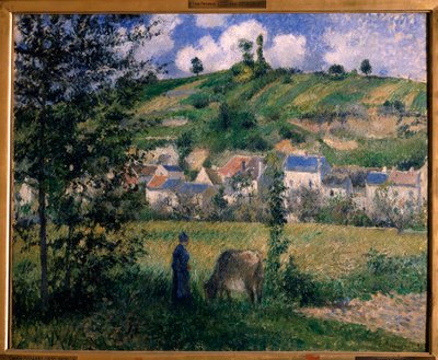 Paisaje en Chaponval (1880) de Camille Jacob Pissarro