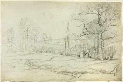 Paisaje en Montfoucault de Camille Pissarro