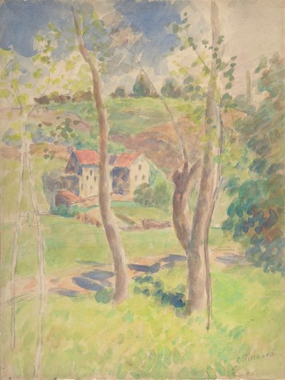 Paisaje, segunda mitad del siglo XIX de Camille Pissarro