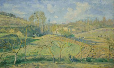 Sol de marzo, Pontoise de Camille Pissarro