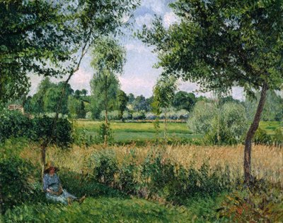 Efecto de luz solar matinal, Eragny de Camille Pissarro