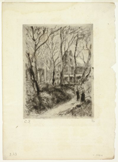 Camino en Pontoise de Camille Pissarro