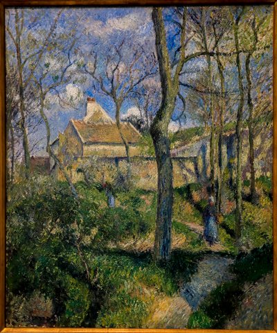 Camino a Les Pouilleux, Pontoise. 1881 (óleo sobre lienzo) de Camille Pissarro