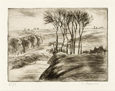 Paisaje en Osny de Camille Pissarro