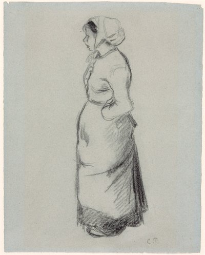 Chica campesina, 1890 de Camille Pissarro