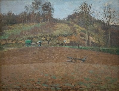 tierra arada de Camille Pissarro