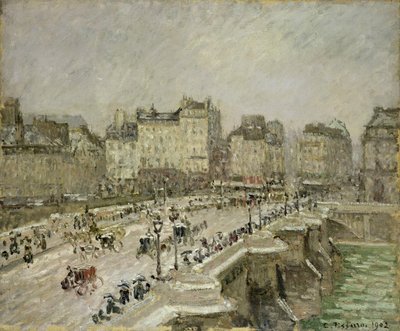Pont Neuf, Efecto nieve, 2ª serie de Camille Pissarro