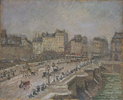 Pont Neuf, efecto de nieve, 2ª serie, 1902 de Camille Pissarro