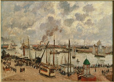 Port du Havre ... (óleo sobre lienzo) de Camille Pissarro