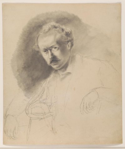 Retrato del pintor Fritz Melbye (1826-1869) de Camille Pissarro