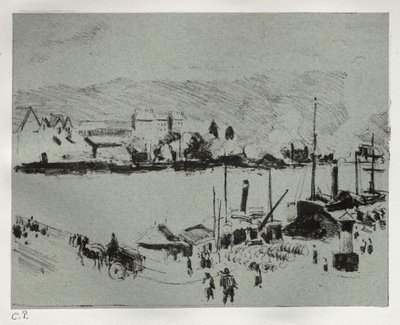 Quai Boieldieu in Rouen de Camille Pissarro