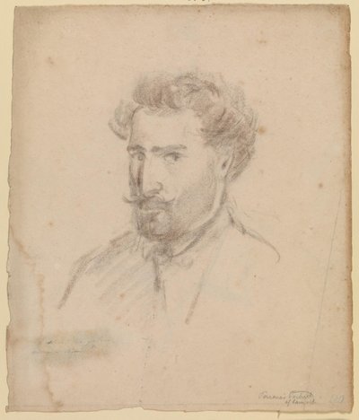 Autorretrato, perfil de tres cuartos a la izquierda (Caracas (?) 1853/54) de Camille Pissarro