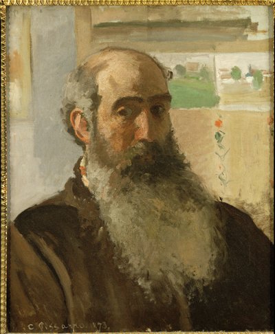 Autorretrato ... (óleo sobre lienzo) de Camille Pissarro