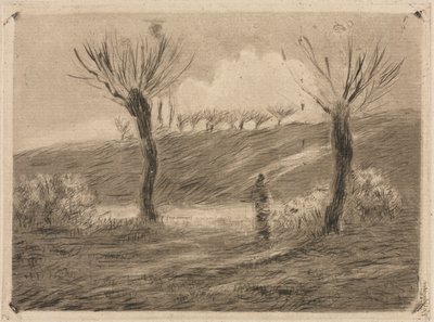 Sol poniente de Camille Pissarro