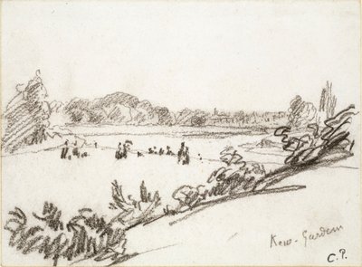 Estudio de los Jardines de Kew, c. 1890 de Camille Pissarro