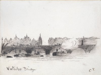 Estudio del puente de Waterloo, c. 1900 de Camille Pissarro