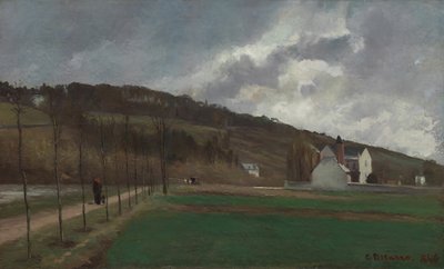 Las Orillas del Marne en Invierno, 1866 de Camille Pissarro