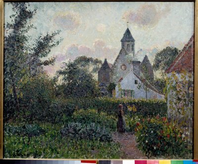 La iglesia de Knocke en Bélgica de Camille Jacob Pissarro